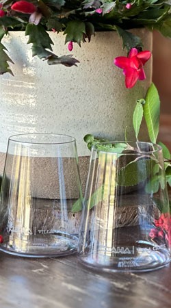 Stemless logoed Glass 6-Pack
